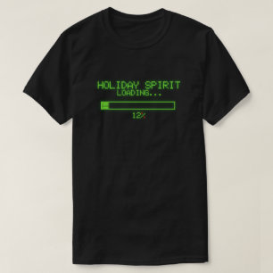 Camiseta Espírito de Feriado Carregando Natal Engraçado