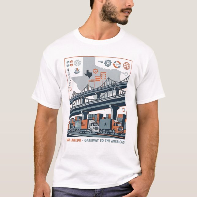 Camiseta Espírito de Fronteira de Laredo (Frente)