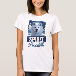 Camiseta Espírito de Liberdade do Lobo Ártico
