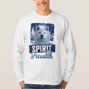 Camiseta Espírito de Liberdade do Lobo Ártico
