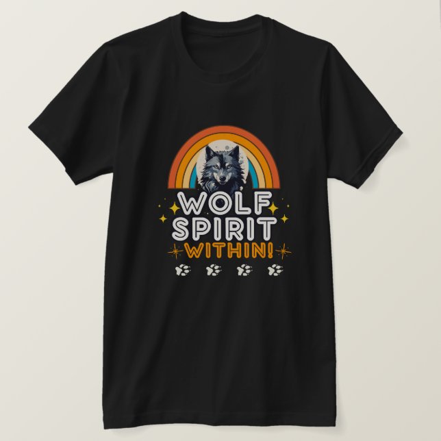 Camiseta Espírito de Lobo Interior (Frente do Design)