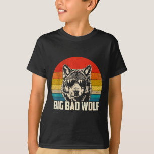 Camiseta Espírito de lobo lobo grande e mau matilha de lobo