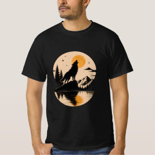 Camiseta Espírito de Lobo sob a Lua