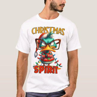 Camiseta Espírito de Natal - Natal Sarcástico e Grumpy Pato