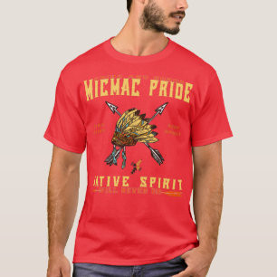 Camiseta Espírito de orgulho Micmac nativo americano