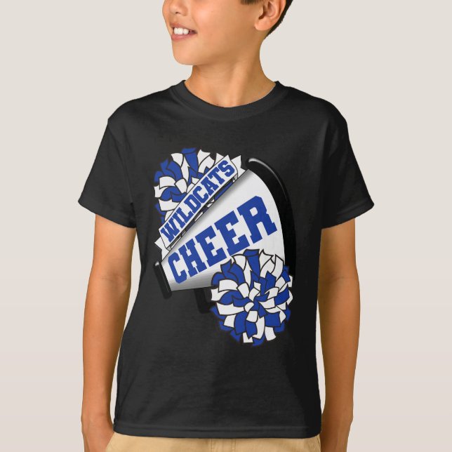 Camiseta Espírito de Torcida de Cheerleading Escolar Wildca (Frente)