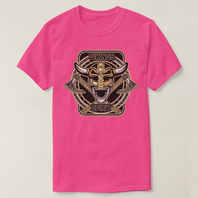 Camiseta Espírito de Vikings Crânio (Frente do Design)