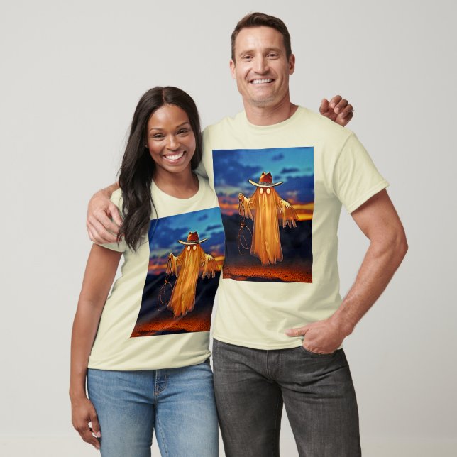 Camiseta Espírito do Cowboy na Sunset Design (Unissex)