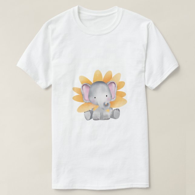 Camiseta Espírito do Elefante: Majestoso e Poderoso (Frente do Design)