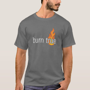 Camiseta Espírito do fogo - queimadura verdadeira