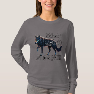 Camiseta Espírito do Lobo: Selvagem e Livre