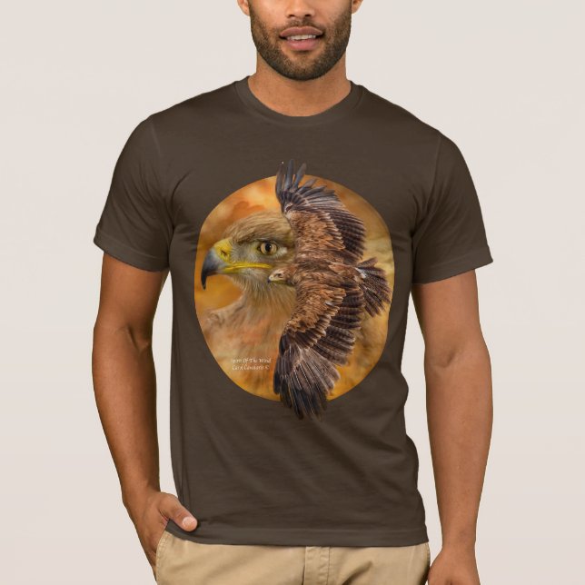 Camiseta Espírito do t-shirt de Eagle do vento (Frente)
