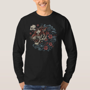 Camiseta Espírito do Tigre Japonês – Poder e Elegância