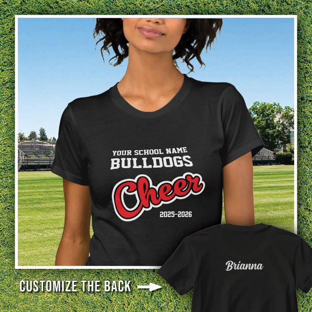 Camiseta Espírito Escolar Cheer (Criador carregado)