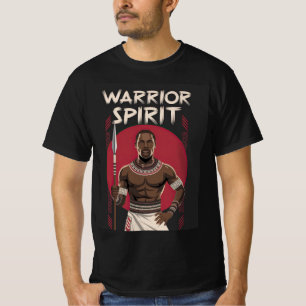 Camiseta Espírito Guerreiro - Força e Patrimônio Africano