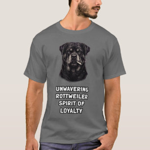 Camiseta Espírito Inabalável de Lealdade e Devoção do Rottw
