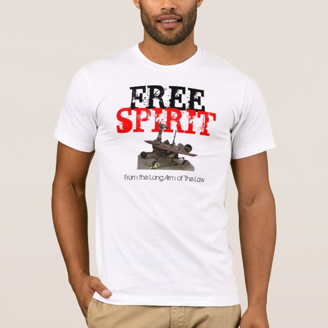 Camiseta Espírito livre Marte Rover (Frente)