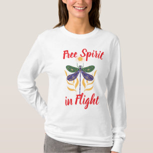 Camiseta Espírito Livre na Camiseta-T de Voo feminino - Bor