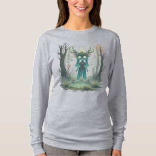 Camiseta Espírito Místico da Floresta Casa Encantada Etérea