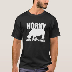 Camiseta Espírito Rinoceronte Animal Batalha Funny Rhino P