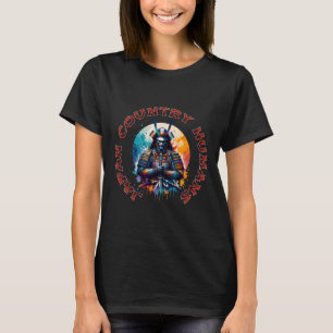 Camiseta Espírito Samurai - Adesivo de Honra do Guerreiro