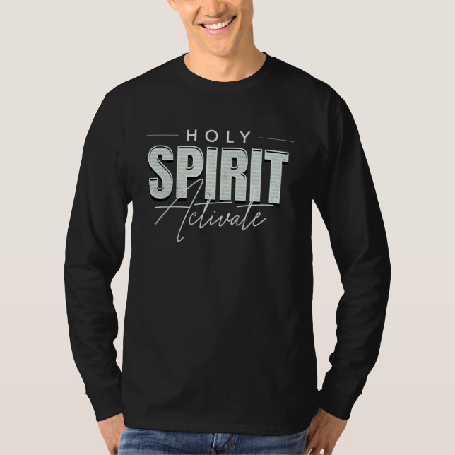 Camiseta Espírito Santo Ative   Religioso Cristão (Frente)