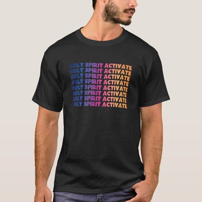 Camiseta Espírito Santo Ative Religioso Cristão (Frente)