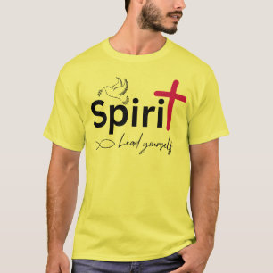 Camiseta Espírito Se Liderar - Design de Citação Inspirador