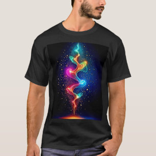 Camiseta Espírito Vibrante: Arte de Redemoinho de Energia N