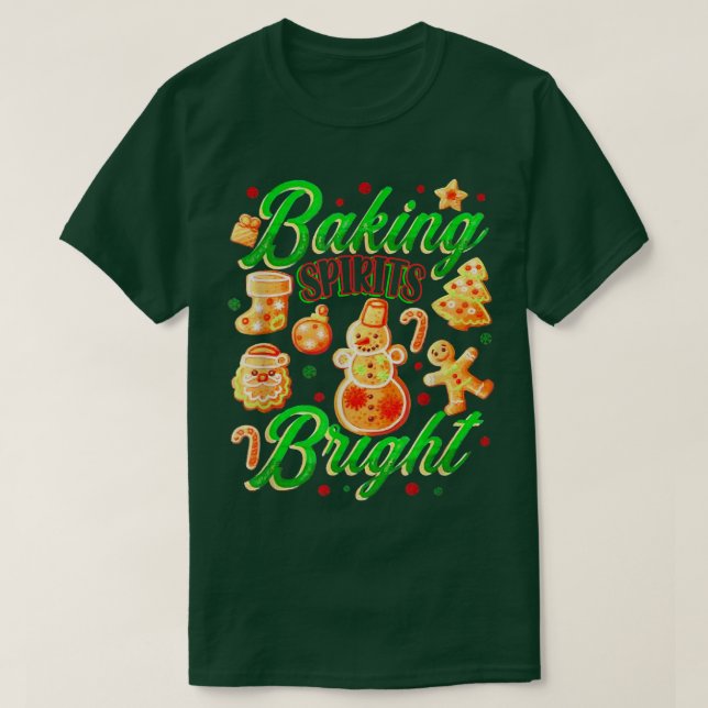 Camiseta Espíritos de assar brilhantes 634 (Frente do Design)