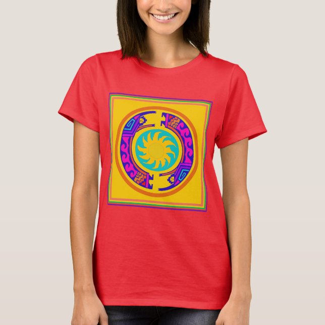 Camiseta Espíritos do Arco-Íris Nativo Americano (Frente)