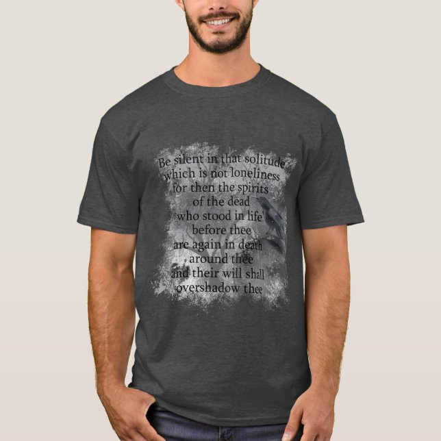 Camiseta Espíritos do Poema do Morto Edgar Allan Poe (Frente)