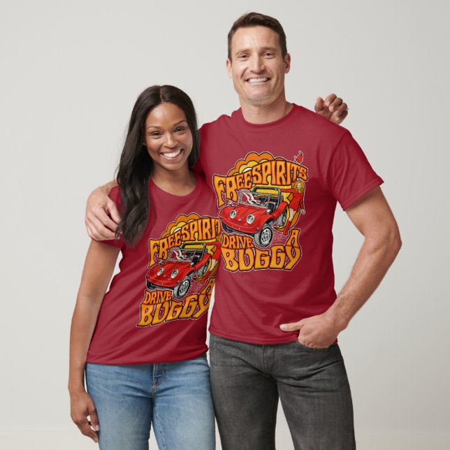 Camiseta Espíritos Livres Dirigem um Buggy - Buggy de Duna  (Unissex)