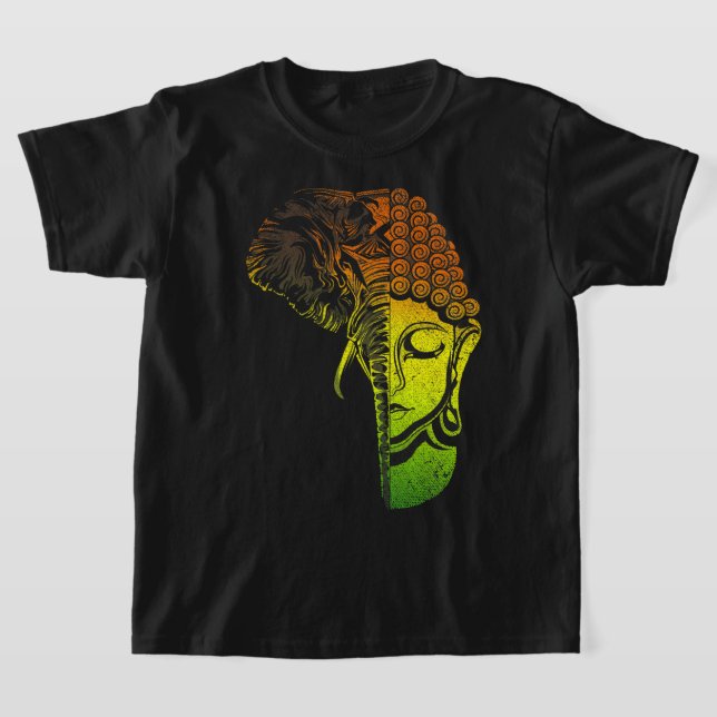 Camiseta Espiritual budista Mantra Zen Buddhism Elephant Bu (Postura )
