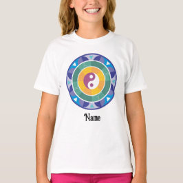 Camiseta Espiritual Mandala Rainbow Color Chinês Personaliz