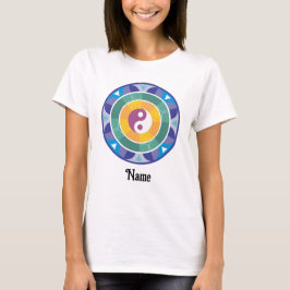Camiseta Espiritual Mandala Rainbow Color Chinês Personaliz