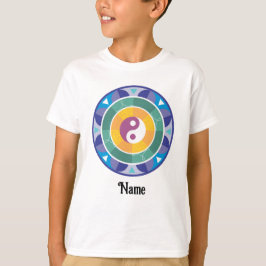 Camiseta Espiritual Mandala Rainbow Color Chinês Personaliz