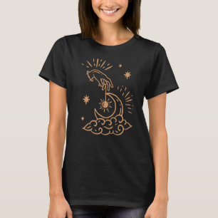 Camiseta Espiritual Mystical Moon Celestial Witchy