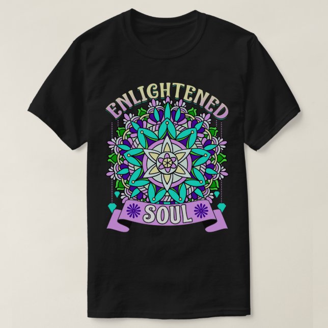 Camiseta Espiritualidade Espirituosa De Alma Iluminada Mand (Frente do Design)