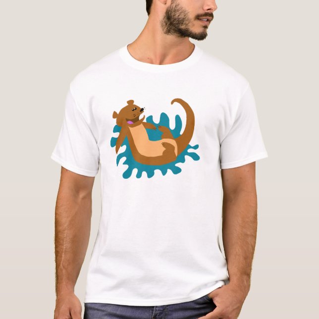 Camiseta Espirrando a lontra (Frente)