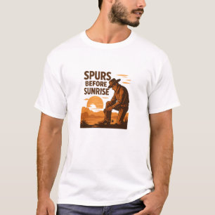 Camiseta Esporas Western Vintage Antes do Nascer do Sol Grá