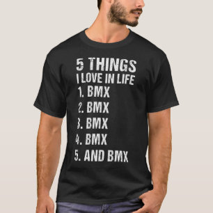 Camiseta Esporte 5 Coisas Que Adoro Na Vida BMX_1
