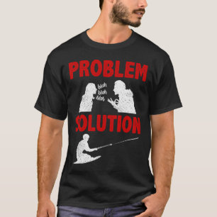 Camiseta Esporte Aquático de Knee Boarding Solução de Probl