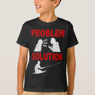 Camiseta Esporte Aquático de Knee Boarding Solução de Probl