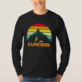 Camiseta Esporte Canicross Montanhas Corredores Com Cachorr