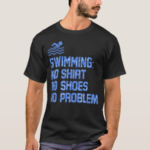 Camiseta Esporte da Equipe de Natações de Nadação