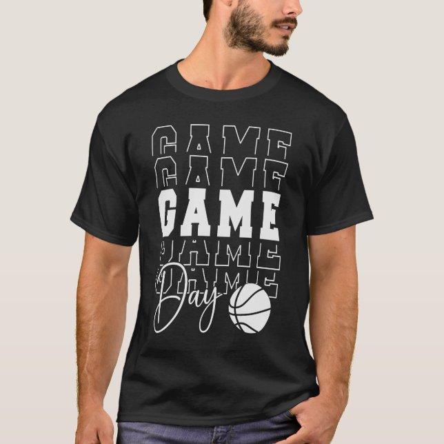 Camiseta Esporte de Basquete no Dia do Jogo (Frente)