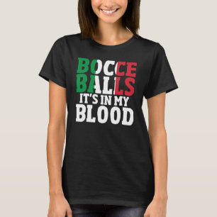 Camiseta Esporte de Bocha Jogador de Bocha Boliche Italia