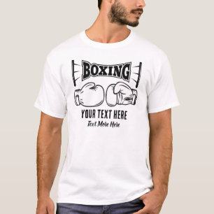 Camiseta Esporte de Boxe Poder e Design de Luta