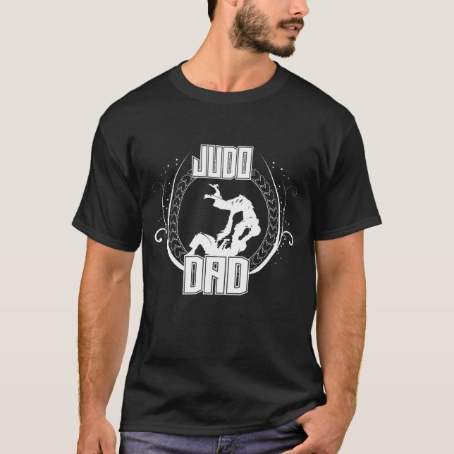 Camiseta Esporte de jogo da luta do cinturão negro do pai (Frente)